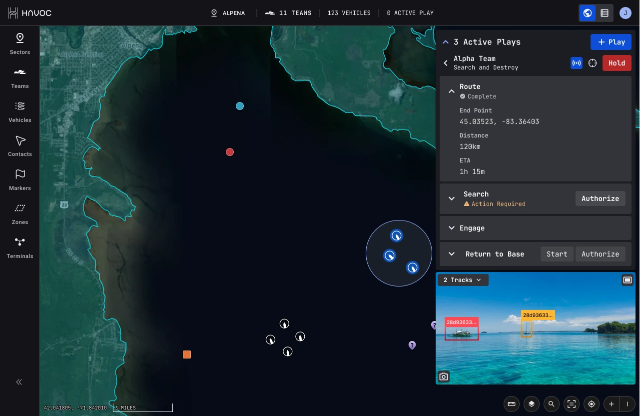 HavocControl task expanded sensor fusion view