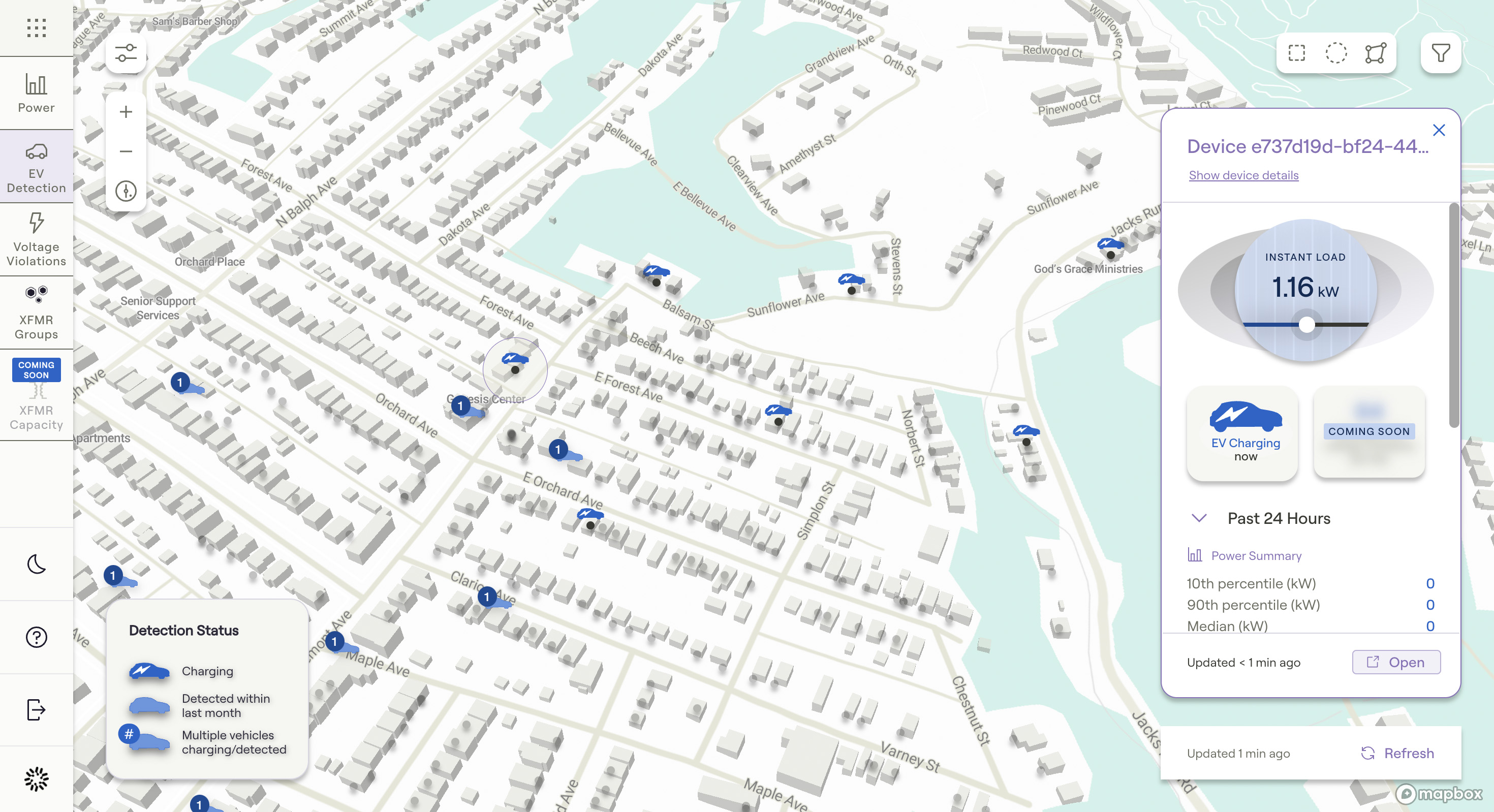 Utilidata platform screenshot