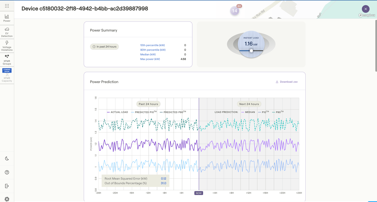 Utilidata map view with overlays